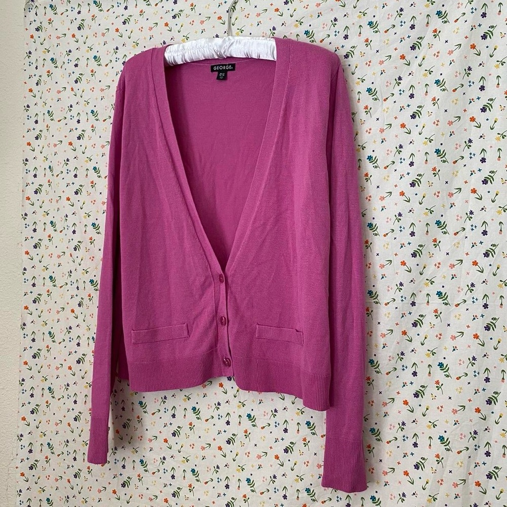 Pink George women’s three button cardigan